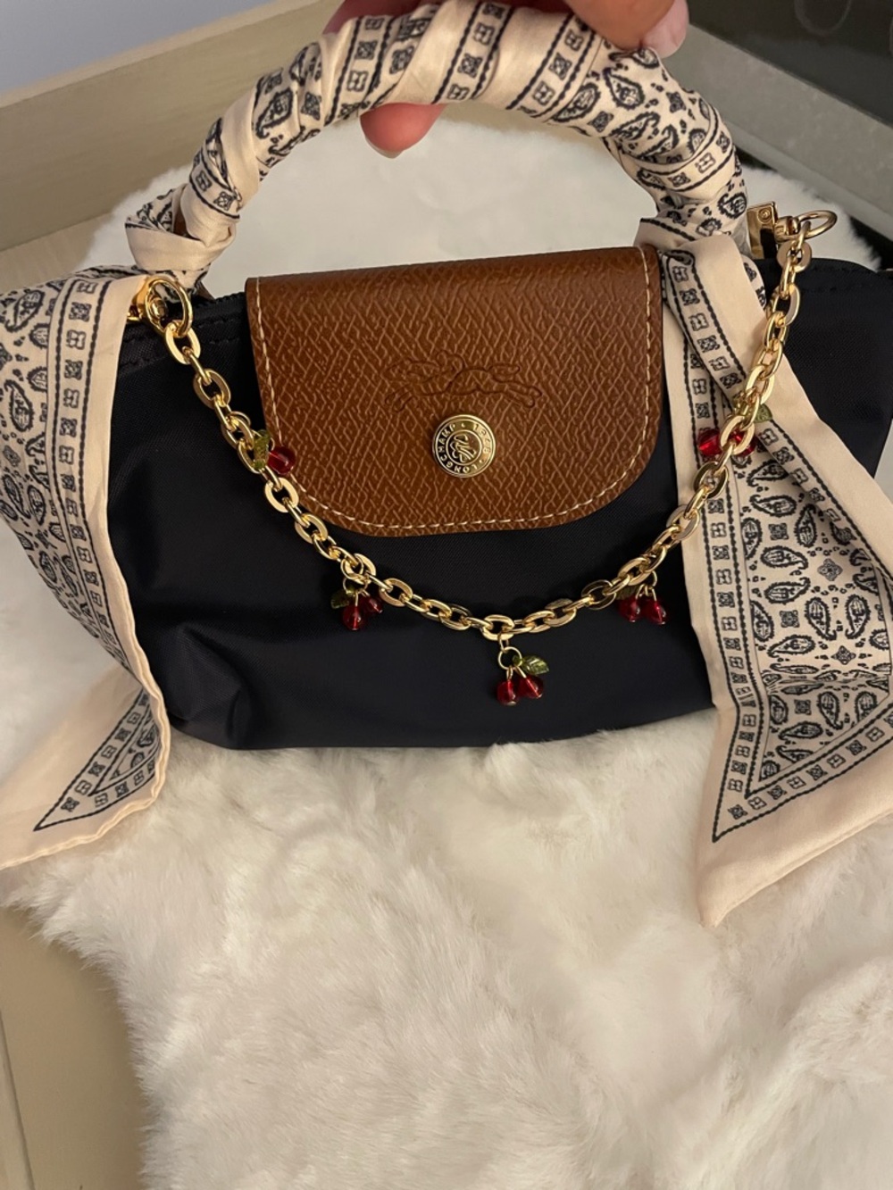 NWT Customized Longchamp mini - Picture 3 of 4